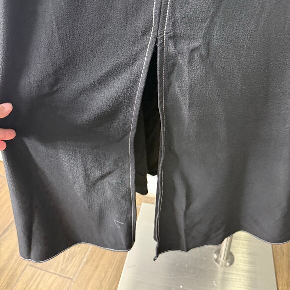 Halogen Topstitched Mock Neck Midi Dress, Black, S - Picture 5 of 9